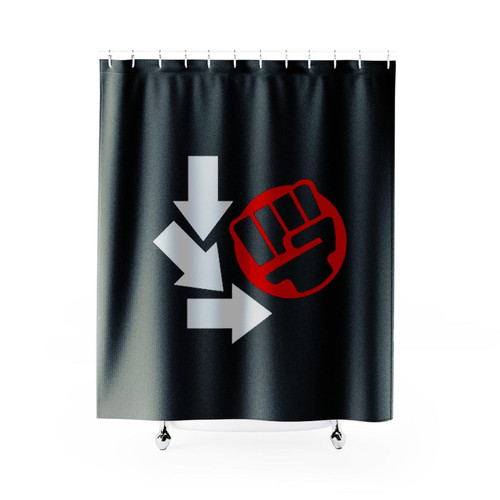 Fighting Game Punch Shower Curtains