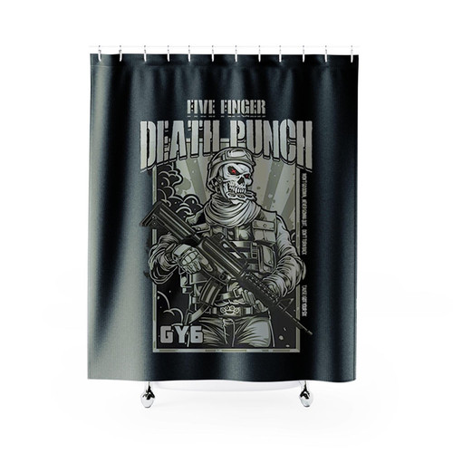 Five Finger Death Punch Gy6 Shower Curtains