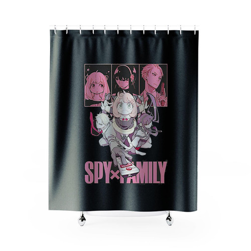 Forger Family Remote Spy X Family Shower Curtains