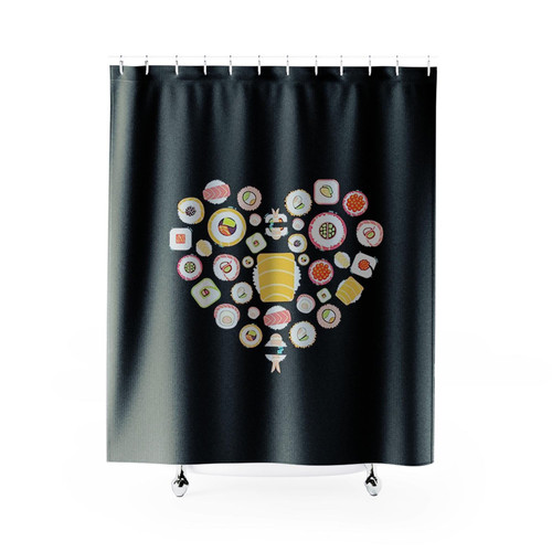 Funny Sushi Design Shower Curtains