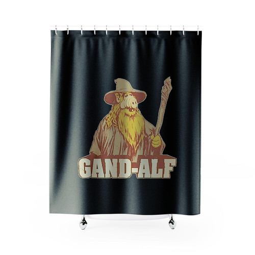 Gand Alf Funny Shower Curtains