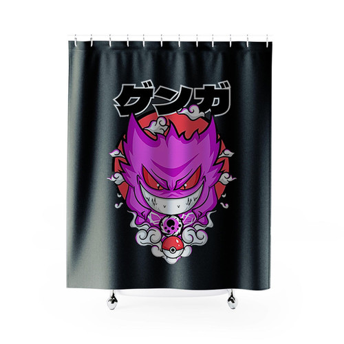 Gengar Pokemon Shower Curtains