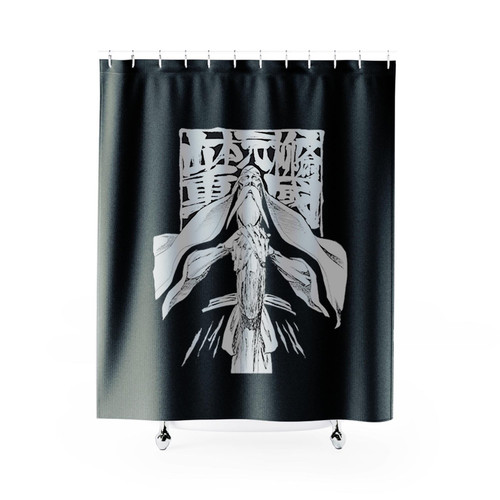 Genryuusai Shigekuni Yamamoto Logo Art Shower Curtains