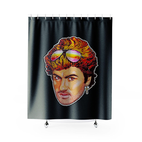 George Michael Art Shower Curtains George Michael Art Shower Curtains