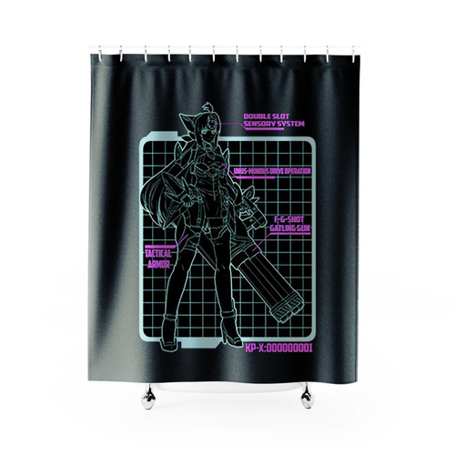 Android Blueprint Shower Curtains