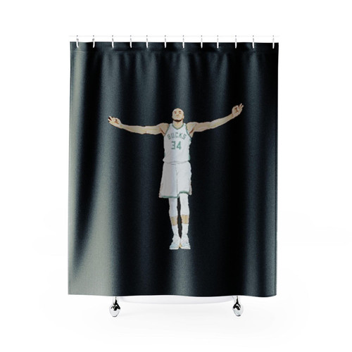 Giannis Antetokounmpo Milwaukee Shower Curtains