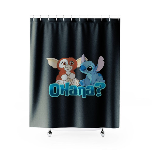 Gizmo And Stitch Shower Curtains