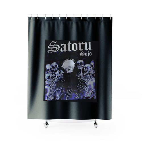Gojo Satoru Jujutsu Kaisen Skulls Shower Curtains
