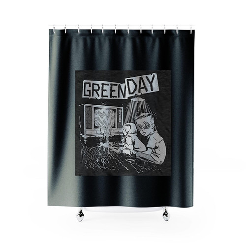 Green Day Wasteland Design Shower Curtains