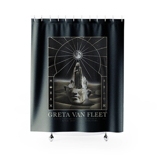 Greta Van Fleet Dreams In Gold Tour 2022 Vintage Shower Curtains