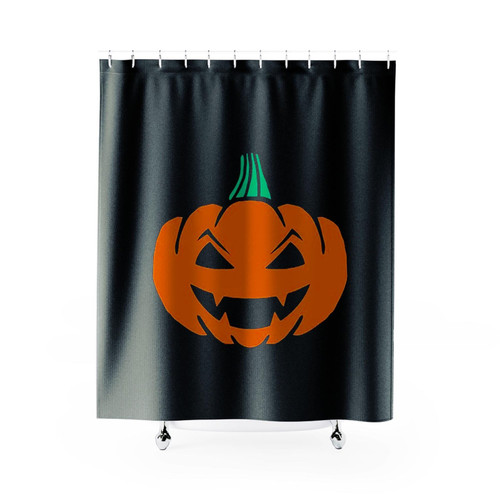 Halloween Pumpkin Like Face Shower Curtains Halloween Pumpkin Like Face Shower Curtains