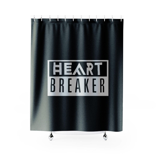 Heart Breaker Funny Fun Quotes Shower Curtains