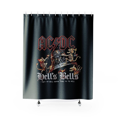 Hells Bells Acdc Shower Curtains