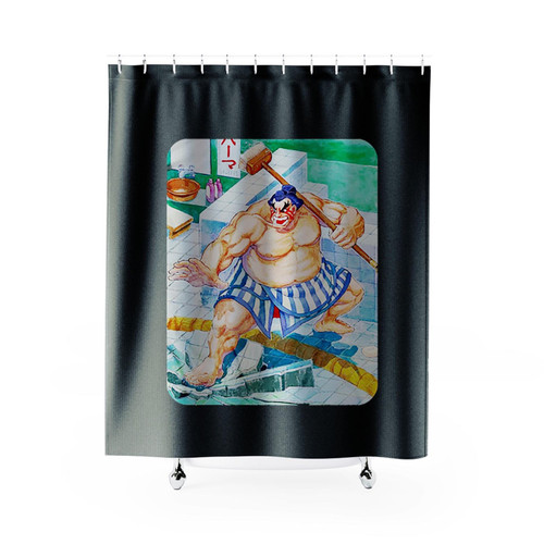 Honda In Stage Street Fighting Shower Curtains