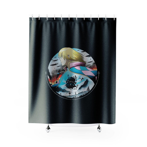 Howl Art Howl Moving Castle Ghibli Shower Curtains