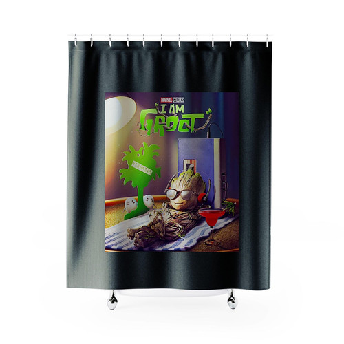 I Am Groot Guardians Of The Galaxy Shower Curtains