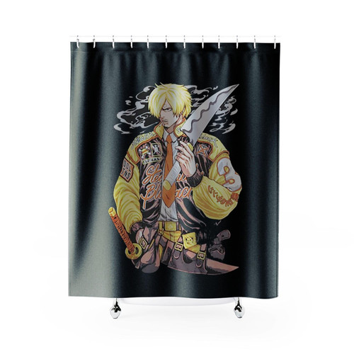 Anime One Piece Sanji Art Shower Curtains