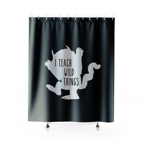 I Teach Wild Things Shower Curtains I Teach Wild Things Shower Curtains