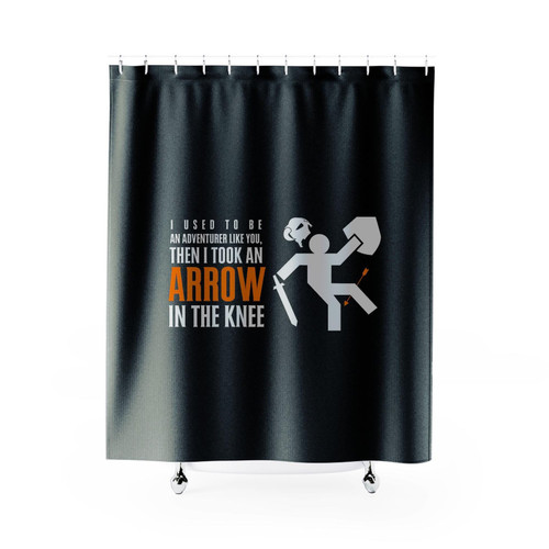 I Used To Be An Adventurer Arrow To The Knee Shower Curtains