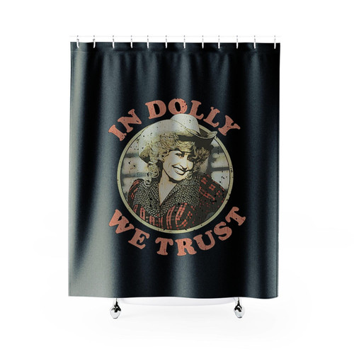 In Dolly We Trust 1984 Shower Curtains