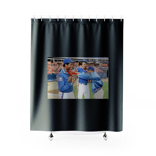 Iron Mike Tyson Punching Doc Gooden Darryl Strawberry Shower Curtains