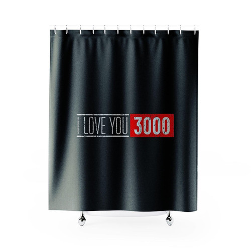 Ironman I Love You 3000 Logo Art Shower Curtains