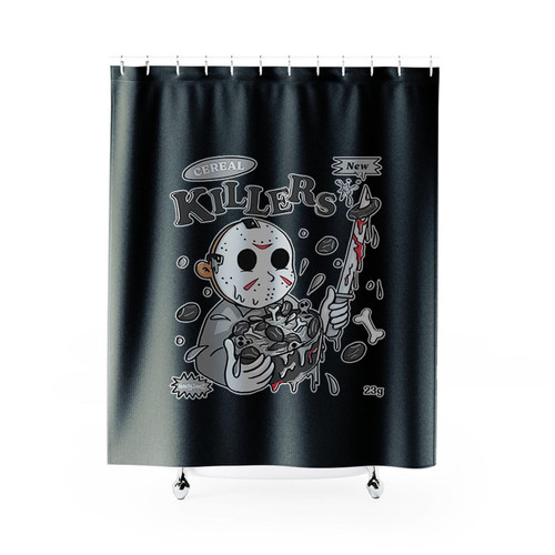 Jason Cereal Killer Shower Curtains Jason Cereal Killer Shower Curtains