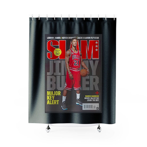 Jimmy Butler Playoff Jimmy Miami Heat Slam Cover Shower Curtains
