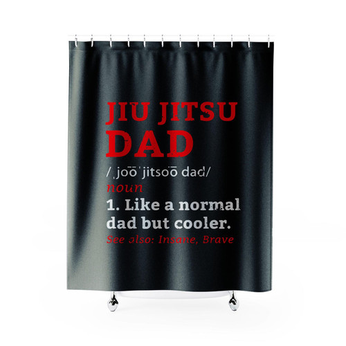 Jiu Jitsu Dad Definition Shower Curtains