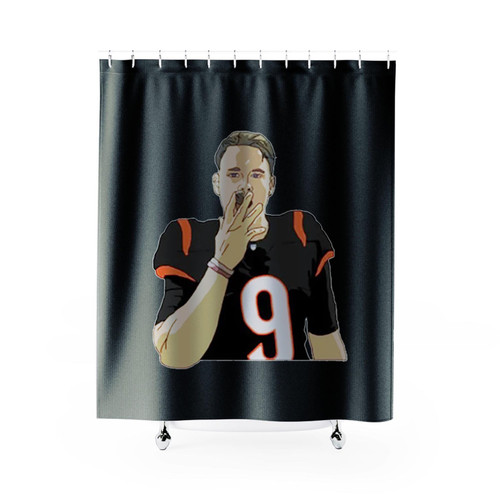 Joe Burrow Stogie Shower Curtains