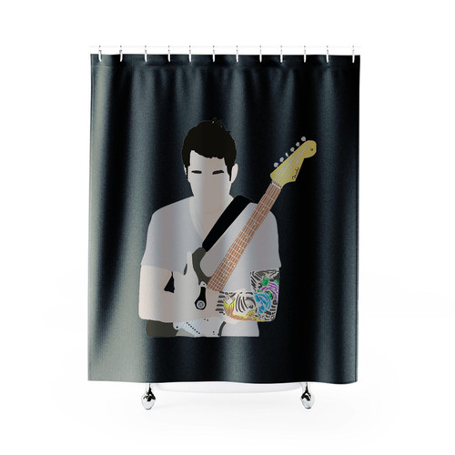 John Mayer Sticker Shower Curtains