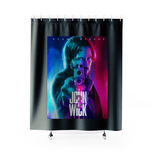John Wick 3 Shot Shower Curtains
