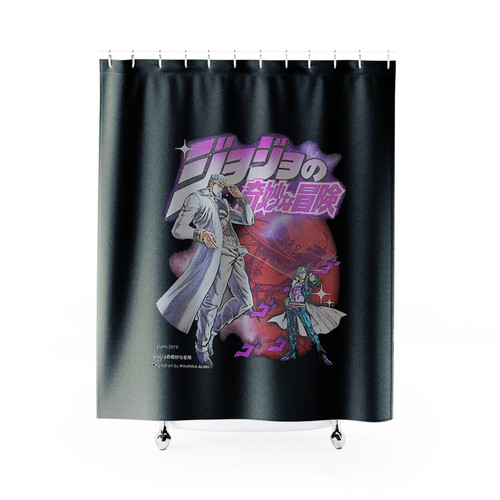 Jojo Bizarre Adventure Star Platinum Jotaro Joestar Shower Curtains