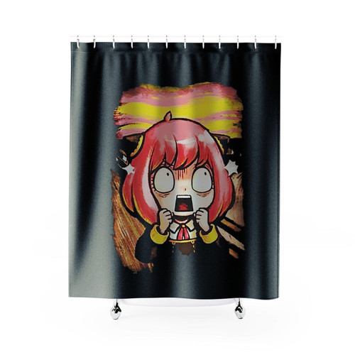 Anya Scream Spy X Family Shower Curtains