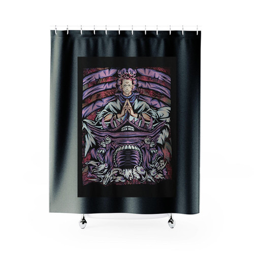 Jujutsu Kaisen Yuji Itadori Art Vintage Shower Curtains