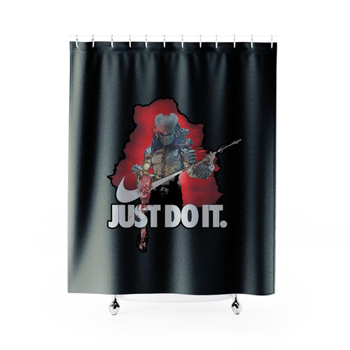 Just Do It Predator Shower Curtains Just Do It Predator Shower Curtains
