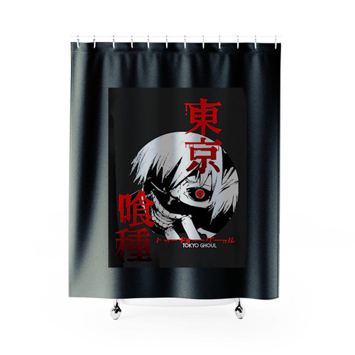 Kaneki Ken Tokyo Ghoul Art Shower Curtains