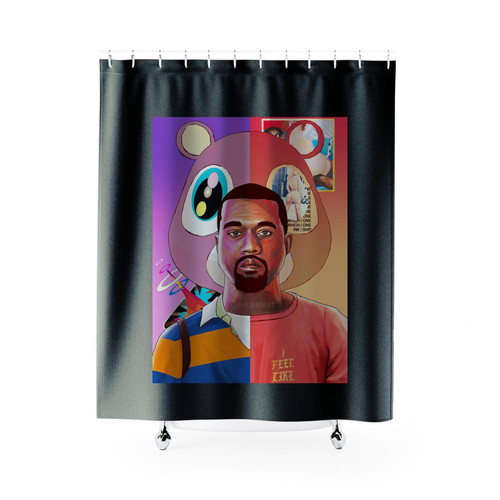 Kanye West Hip Hop Music Shower Curtains