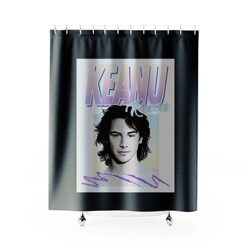 Keanu Reeves 90S Styled Aesthetic Shower Curtains