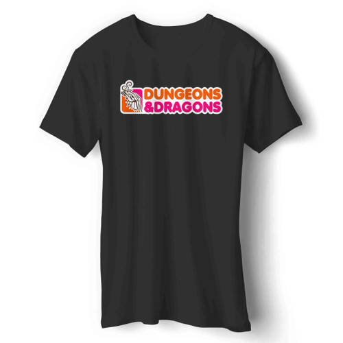 Dunkin' Donuts Dungeons And Dragons Parody 1 Man's T-Shirt