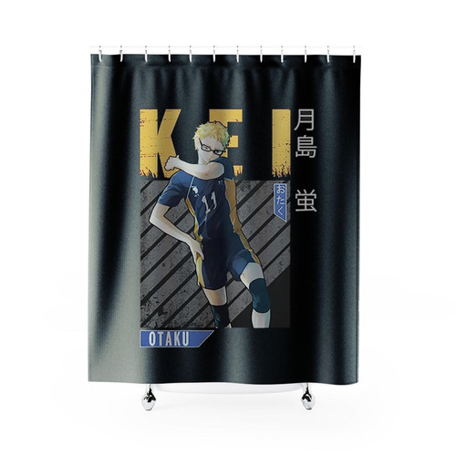 Kei Tsukishima Kei Haikyu Shower Curtains