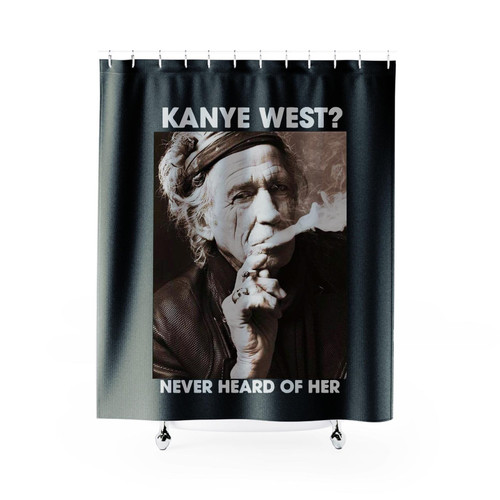 Keith Richards Kanye West Never Heard Of Her Shower Curtains