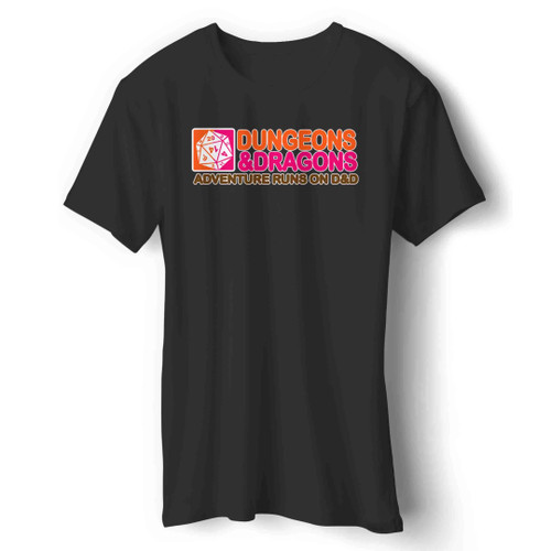 Dunkin' Donuts Dungeons And Dragons Parody 2 Man's T-Shirt