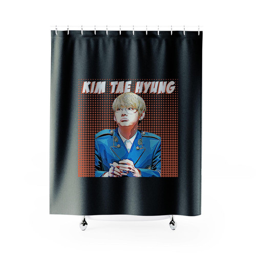 Kim Tae Hyung Shower Curtains