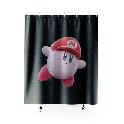 Kirby Mario Shower Curtains