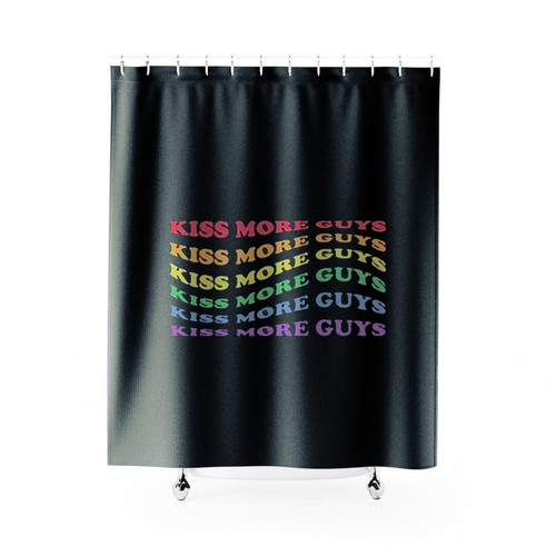 Kiss More Guys Shower Curtains Kiss More Guys Shower Curtains