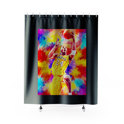 Kobe Bryant Basketball Art Shower Curtains