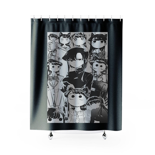 Komi Can Not Communicate Komi Shouko Shower Curtains Komi Can Not Communicate Komi Shouko Shower Curtains