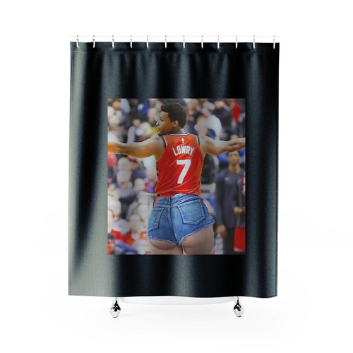 Kyle Lowry Thick Meme Shower Curtains