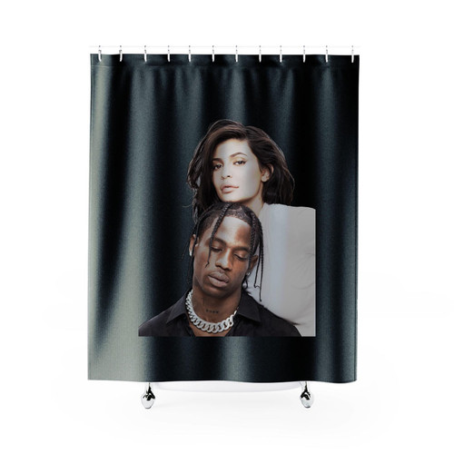 Kylie Jenner And Travis Sexy Shower Curtains